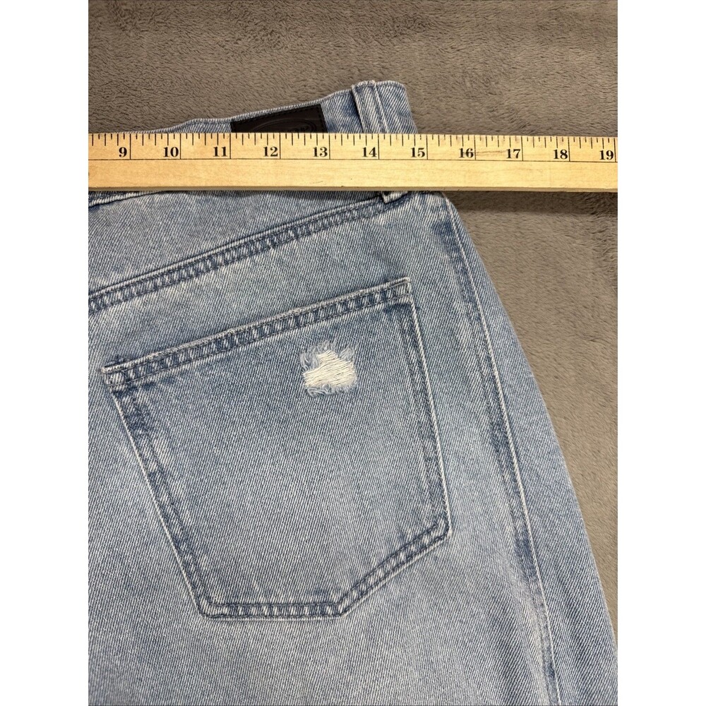 Scoop High Rise Barrel Ankle Jeans Womens Size 8 Distressed Light Wash NWT - Picture 6 of 9